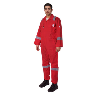 Flame Resistant FR Hi Vis Coveralls for Men NFPA 2112 Complied 7oz Overall for Men Reflective Tape Welding Coveralls 6 Pockets