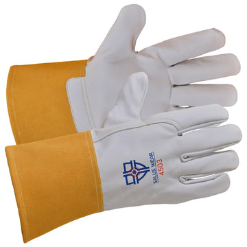 SALUS WEAR TIG Welding Gloves Large Top Grain Goatskin Kevlar Stitching Gloves for Men 12 Inch Gloves - 4-Inch Extended Cuff