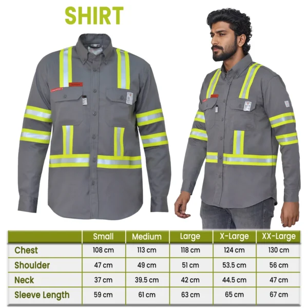 FR HiVis Shirt - Grey - Image 5