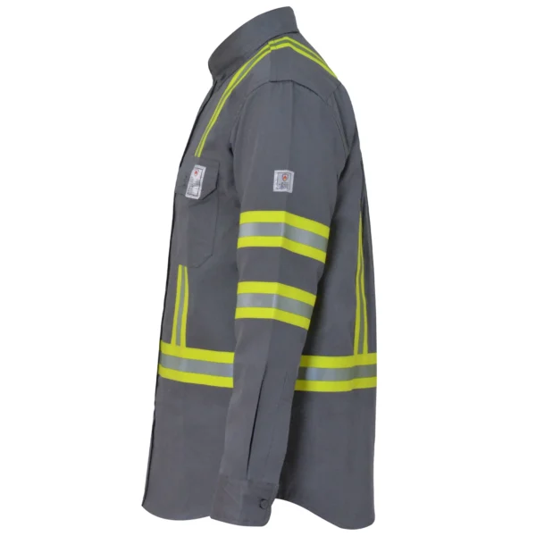 FR HiVis Shirt - Grey - Image 7